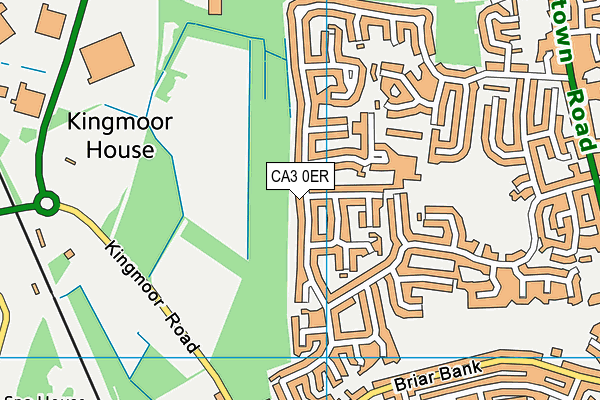 CA3 0ER map - OS VectorMap District (Ordnance Survey)