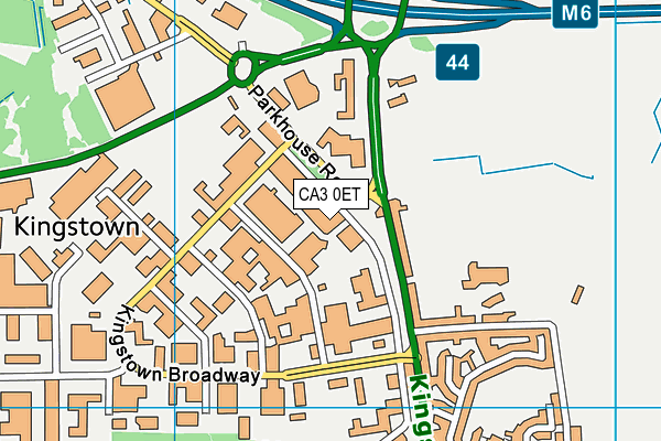 CA3 0ET map - OS VectorMap District (Ordnance Survey)