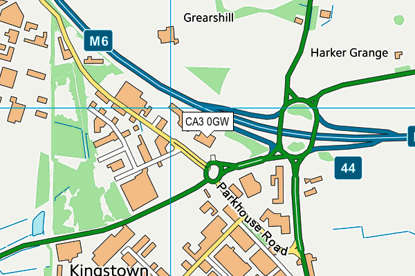 CA3 0GW map - OS VectorMap District (Ordnance Survey)