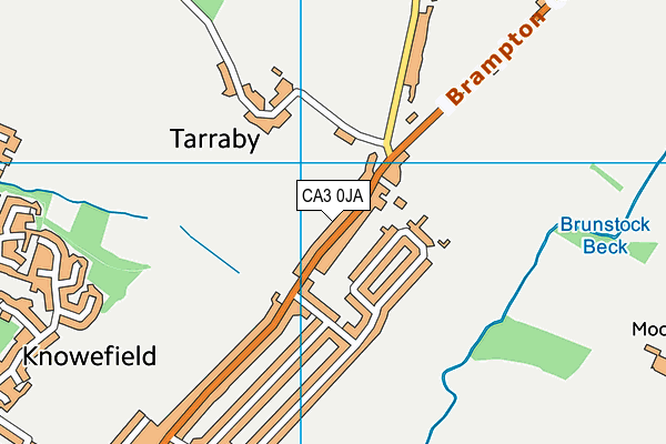 CA3 0JA map - OS VectorMap District (Ordnance Survey)