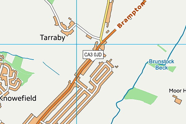 CA3 0JD map - OS VectorMap District (Ordnance Survey)