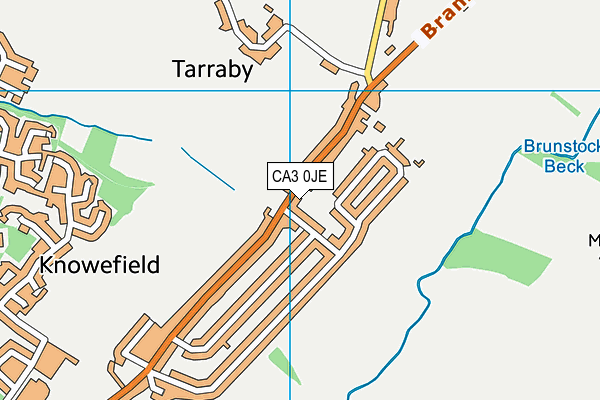 CA3 0JE map - OS VectorMap District (Ordnance Survey)