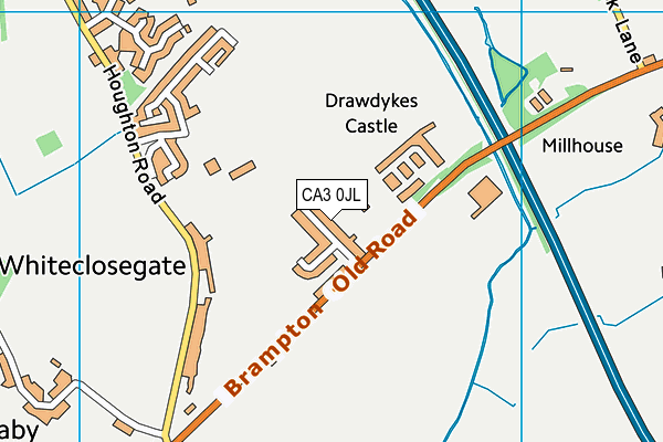 CA3 0JL map - OS VectorMap District (Ordnance Survey)
