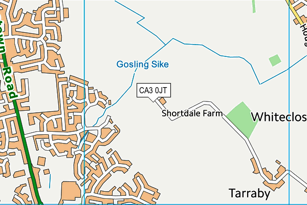 CA3 0JT map - OS VectorMap District (Ordnance Survey)