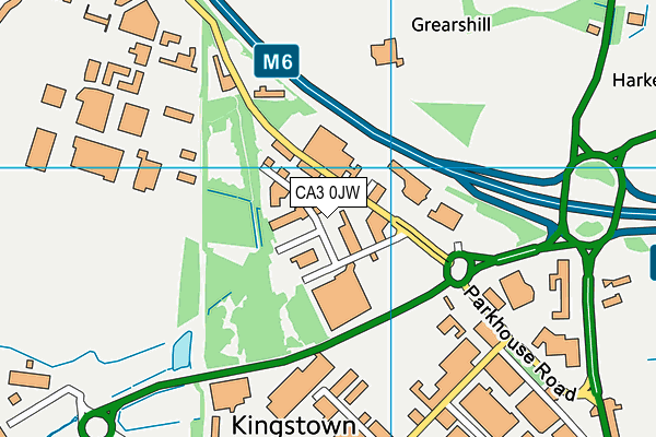 CA3 0JW map - OS VectorMap District (Ordnance Survey)