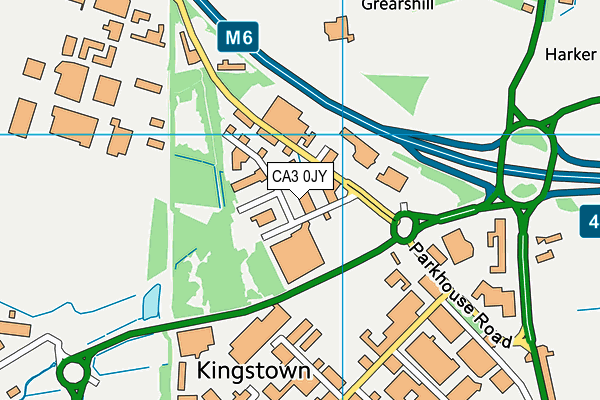 CA3 0JY map - OS VectorMap District (Ordnance Survey)