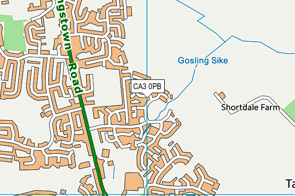 CA3 0PB map - OS VectorMap District (Ordnance Survey)