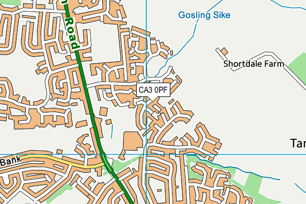 CA3 0PF map - OS VectorMap District (Ordnance Survey)