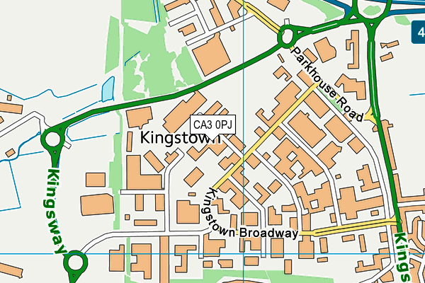 CA3 0PJ map - OS VectorMap District (Ordnance Survey)