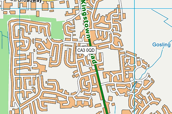 CA3 0QD map - OS VectorMap District (Ordnance Survey)
