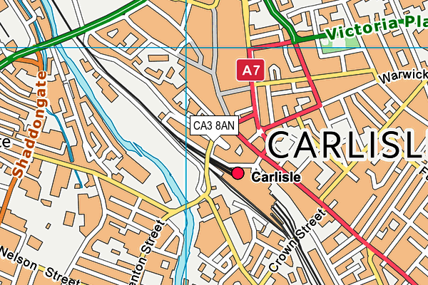 CA3 8AN map - OS VectorMap District (Ordnance Survey)