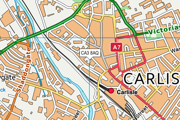 CA3 8AQ map - OS VectorMap District (Ordnance Survey)