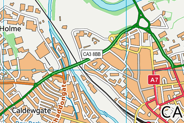 CA3 8BB map - OS VectorMap District (Ordnance Survey)