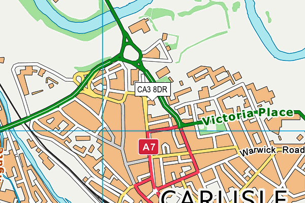 CA3 8DR map - OS VectorMap District (Ordnance Survey)