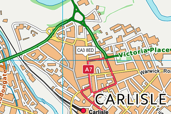 CA3 8ED map - OS VectorMap District (Ordnance Survey)