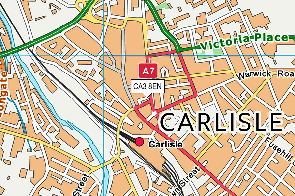 CA3 8EN map - OS VectorMap District (Ordnance Survey)