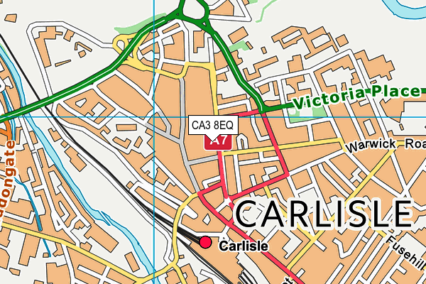 CA3 8EQ map - OS VectorMap District (Ordnance Survey)