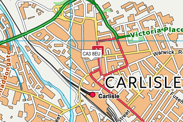 CA3 8EU map - OS VectorMap District (Ordnance Survey)