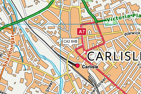 CA3 8HB map - OS VectorMap District (Ordnance Survey)