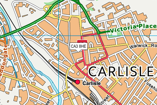 CA3 8HE map - OS VectorMap District (Ordnance Survey)