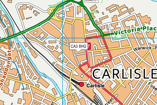 CA3 8HG map - OS VectorMap District (Ordnance Survey)