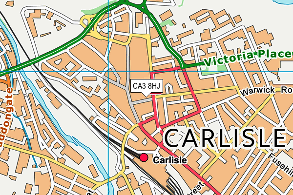 CA3 8HJ map - OS VectorMap District (Ordnance Survey)