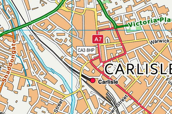 CA3 8HP map - OS VectorMap District (Ordnance Survey)