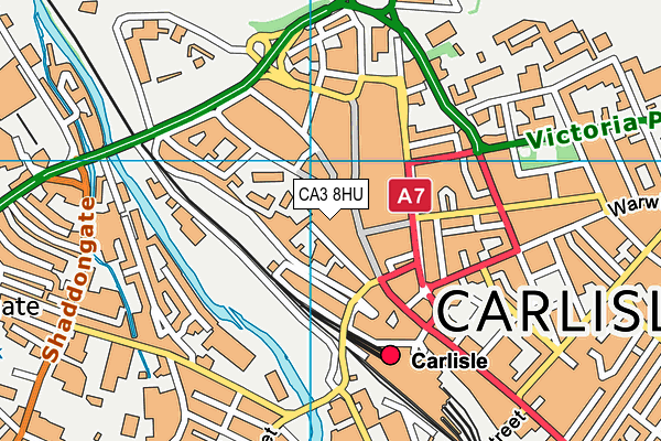 CA3 8HU map - OS VectorMap District (Ordnance Survey)