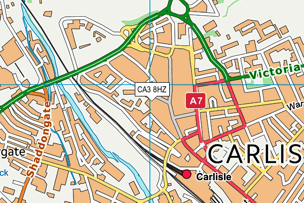 Crown & Mitre Hotel map (CA3 8HZ) - OS VectorMap District (Ordnance Survey)