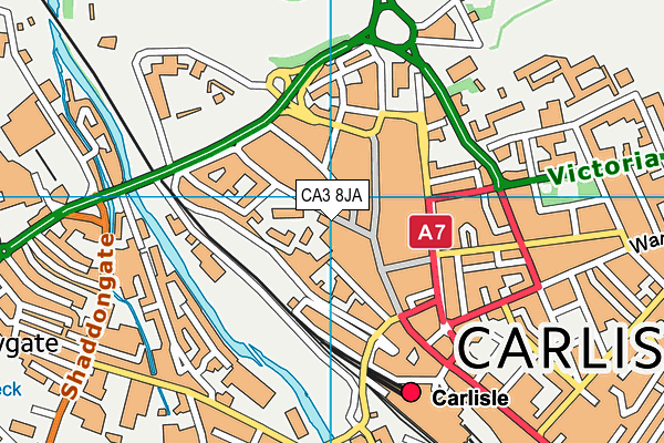 CA3 8JA map - OS VectorMap District (Ordnance Survey)