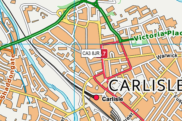 CA3 8JR map - OS VectorMap District (Ordnance Survey)