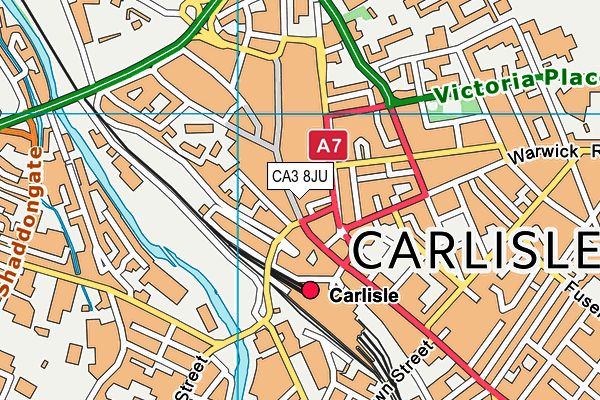 CA3 8JU map - OS VectorMap District (Ordnance Survey)