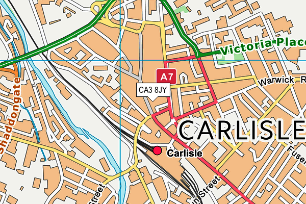 CA3 8JY map - OS VectorMap District (Ordnance Survey)