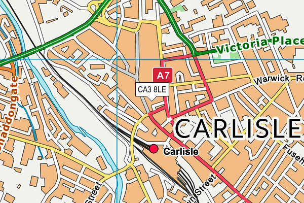 CA3 8LE map - OS VectorMap District (Ordnance Survey)