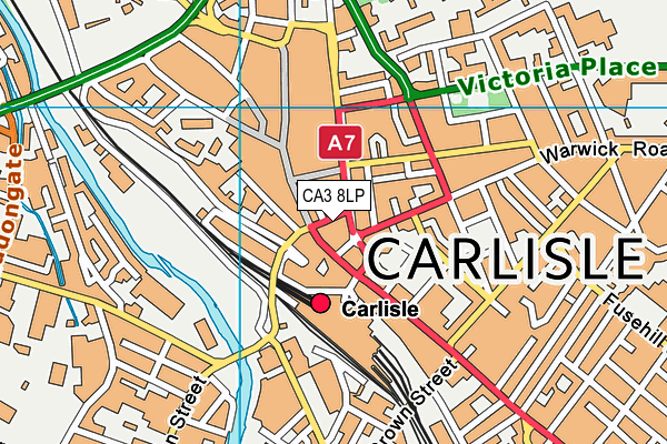 CA3 8LP map - OS VectorMap District (Ordnance Survey)