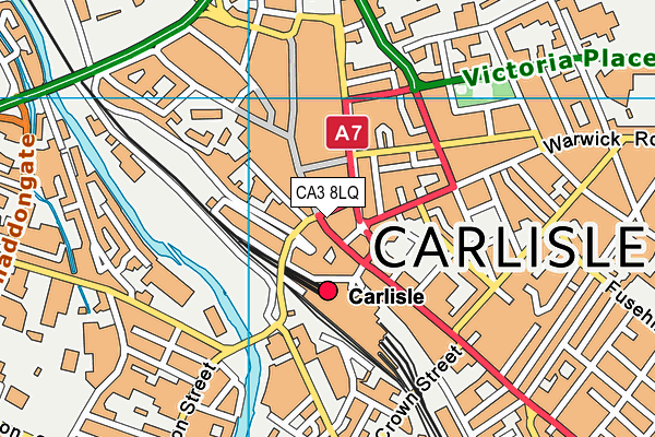 CA3 8LQ map - OS VectorMap District (Ordnance Survey)