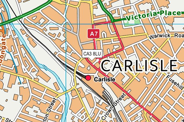 CA3 8LU map - OS VectorMap District (Ordnance Survey)