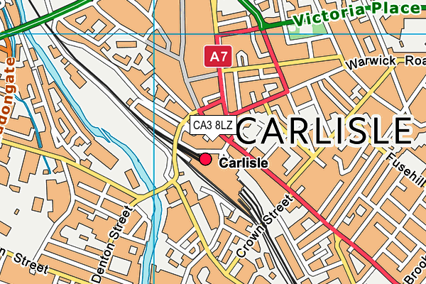 CA3 8LZ map - OS VectorMap District (Ordnance Survey)