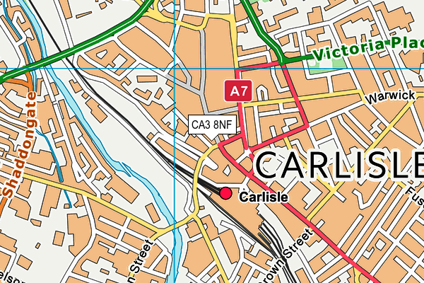 CA3 8NF map - OS VectorMap District (Ordnance Survey)