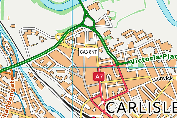 CA3 8NT map - OS VectorMap District (Ordnance Survey)