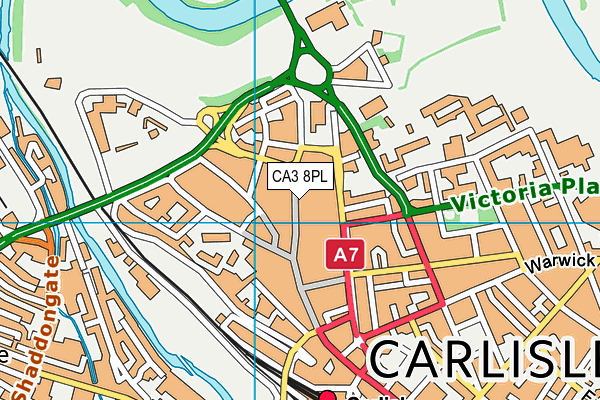 CA3 8PL map - OS VectorMap District (Ordnance Survey)
