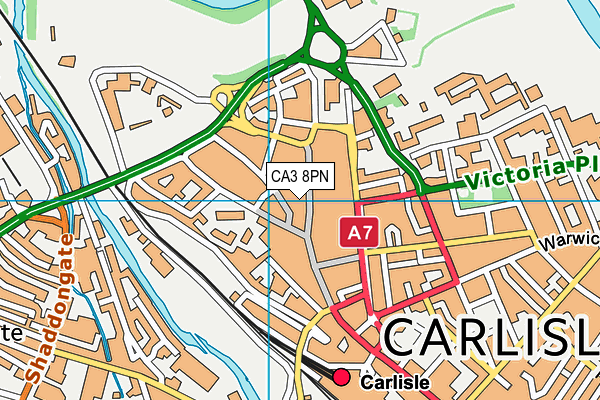 CA3 8PN map - OS VectorMap District (Ordnance Survey)