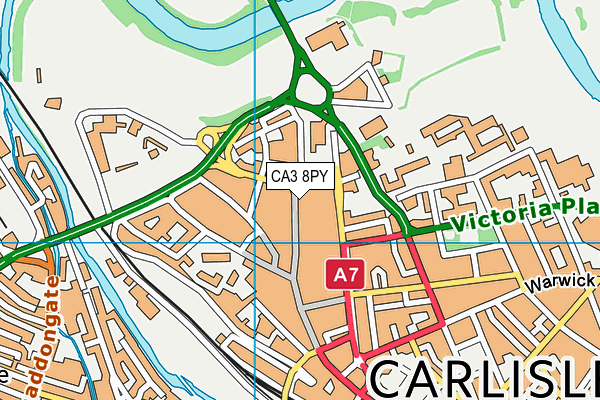 CA3 8PY map - OS VectorMap District (Ordnance Survey)