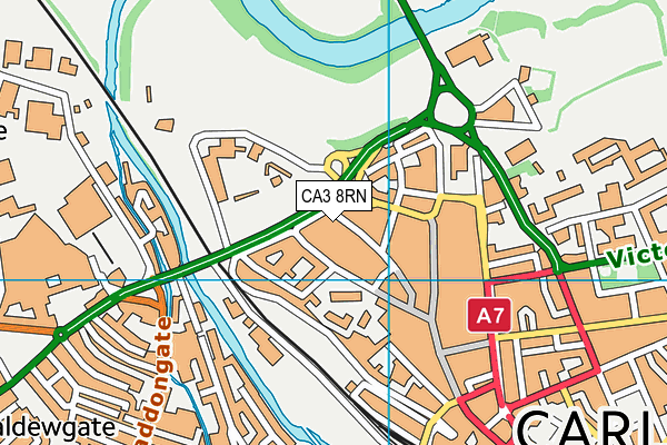 CA3 8RN map - OS VectorMap District (Ordnance Survey)