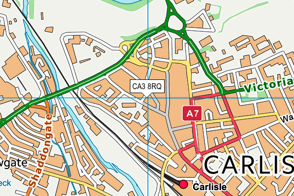 CA3 8RQ map - OS VectorMap District (Ordnance Survey)