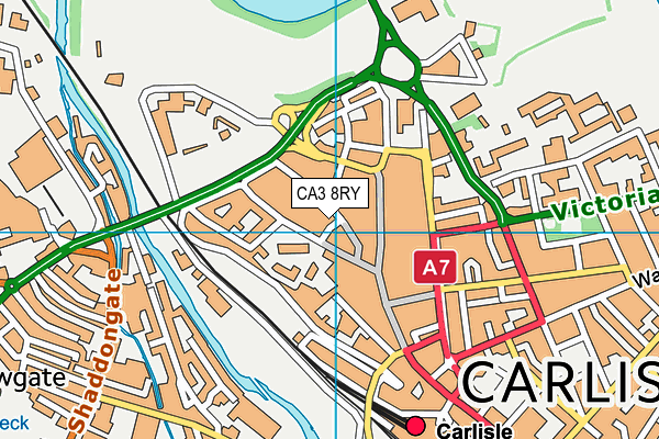 CA3 8RY map - OS VectorMap District (Ordnance Survey)