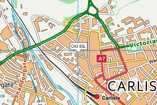 CA3 8SL map - OS VectorMap District (Ordnance Survey)