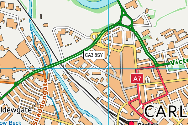 CA3 8SY map - OS VectorMap District (Ordnance Survey)