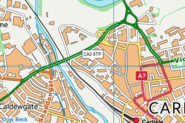 CA3 8TP map - OS VectorMap District (Ordnance Survey)