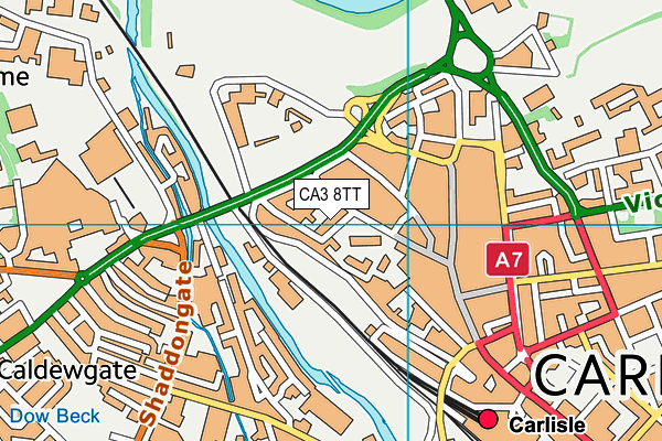 CA3 8TT map - OS VectorMap District (Ordnance Survey)